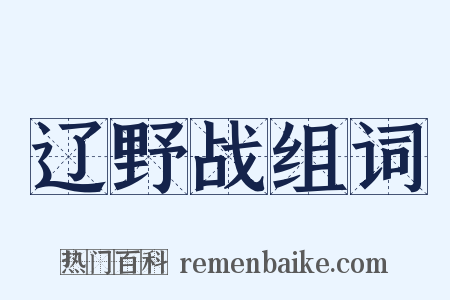 辽野战组词是什么意思的图片